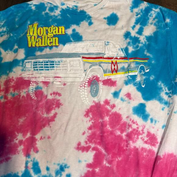 Morgan Wallen Tie Dye Pickup Truck Graphic Tee, Unisex Size 2XL - Picture 2 of 3